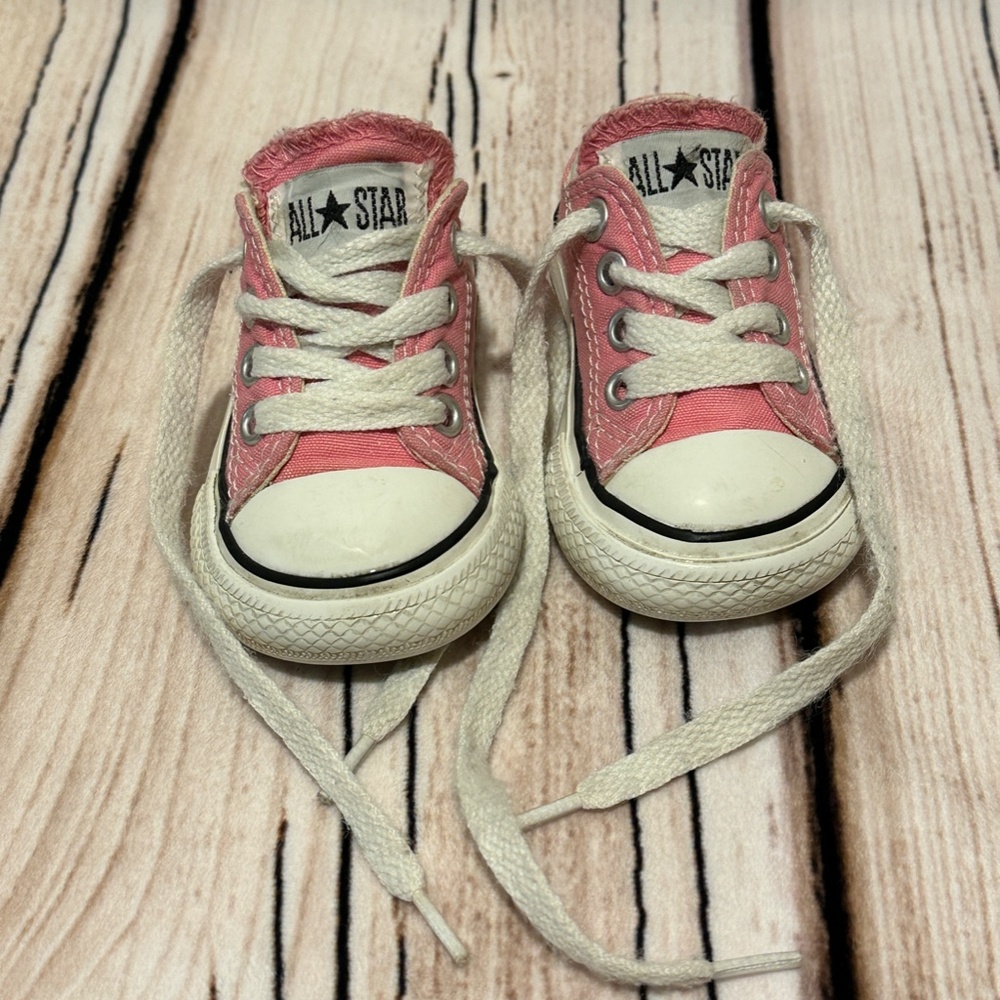 Converse little kids pink all star shoes size 3 - Picture 5 of 9